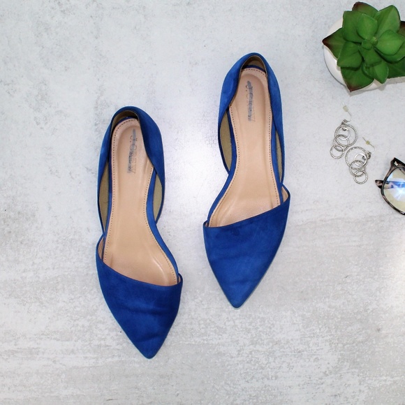 J. Crew Shoes - SOLD J.Crew Sloan Suede d'Orsay Blue Flats